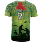 Custom Raiders Rugby ANZAC T Shirt Canberra The Military Soldiers