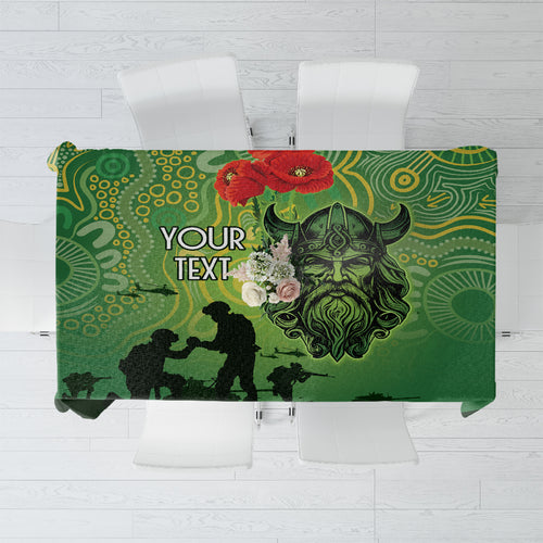 Custom Raiders Rugby ANZAC Tablecloth Canberra The Military Soldiers