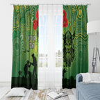 Custom Raiders Rugby ANZAC Window Curtain Canberra The Military Soldiers