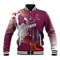 Custom Sea Eagle Rugby ANZAC Baseball Jacket The Military Soldiers with Red Poppy