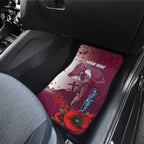 Custom Sea Eagle Rugby ANZAC Car Mats The Military Soldiers with Red Poppy