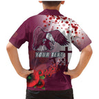 Custom Sea Eagle Rugby ANZAC Family Matching Mermaid Dress and Hawaiian Shirt The Military Soldiers with Red Poppy