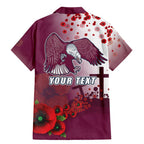 Custom Sea Eagle Rugby ANZAC Family Matching Mermaid Dress and Hawaiian Shirt The Military Soldiers with Red Poppy