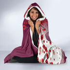 Custom Sea Eagle Rugby ANZAC Hooded Blanket The Military Soldiers with Red Poppy
