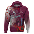 Custom Sea Eagle Rugby ANZAC Hoodie The Military Soldiers with Red Poppy