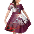 Custom Sea Eagle Rugby ANZAC Kid Short Sleeve Dress The Military Soldiers with Red Poppy