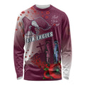 Custom Sea Eagle Rugby ANZAC Long Sleeve Shirt The Military Soldiers with Red Poppy