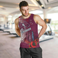 Custom Sea Eagle Rugby ANZAC Men Tank Top The Military Soldiers with Red Poppy