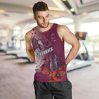 Custom Sea Eagle Rugby ANZAC Men Tank Top The Military Soldiers with Red Poppy