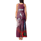Custom Sea Eagle Rugby ANZAC Tank Maxi Dress The Military Soldiers with Red Poppy