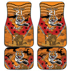 Custom Wests Tigers Rugby ANZAC Car Mats Aboriginal and Army Patterns