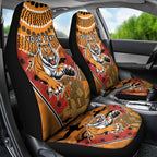 Custom Wests Tigers Rugby ANZAC Car Seat Cover Aboriginal and Army Patterns