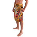 Custom Wests Tigers Rugby ANZAC Lavalava Aboriginal and Army Patterns