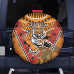 Custom Wests Tigers Rugby ANZAC Spare Tire Cover Aboriginal and Army Patterns
