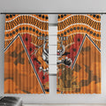 Custom Wests Tigers Rugby ANZAC Window Curtain Aboriginal and Army Patterns