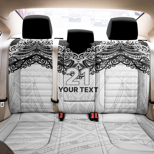 New Zealand Koru Fern Custom Back Car Seat Cover Simple Taniko Motif