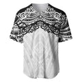 New Zealand Koru Fern Custom Baseball Jersey Simple Taniko Motif