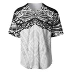 New Zealand Koru Fern Custom Baseball Jersey Simple Taniko Motif