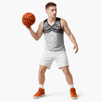 New Zealand Koru Fern Custom Basketball Jersey Simple Taniko Motif - Aussie Hoodie