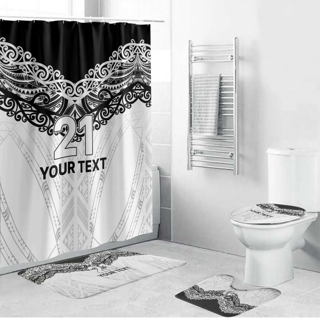 New Zealand Koru Fern Custom Bathroom Set Simple Taniko Motif - Aussie Hoodie