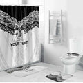 New Zealand Koru Fern Custom Bathroom Set Simple Taniko Motif - Aussie Hoodie