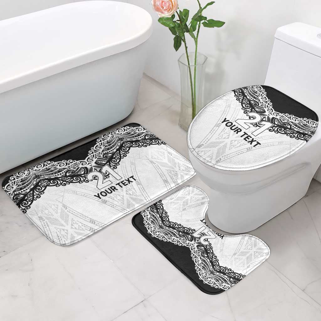 New Zealand Koru Fern Custom Bathroom Set Simple Taniko Motif - Aussie Hoodie