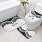 New Zealand Koru Fern Custom Bathroom Set Simple Taniko Motif - Aussie Hoodie