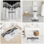 New Zealand Koru Fern Custom Bathroom Set Simple Taniko Motif - Aussie Hoodie