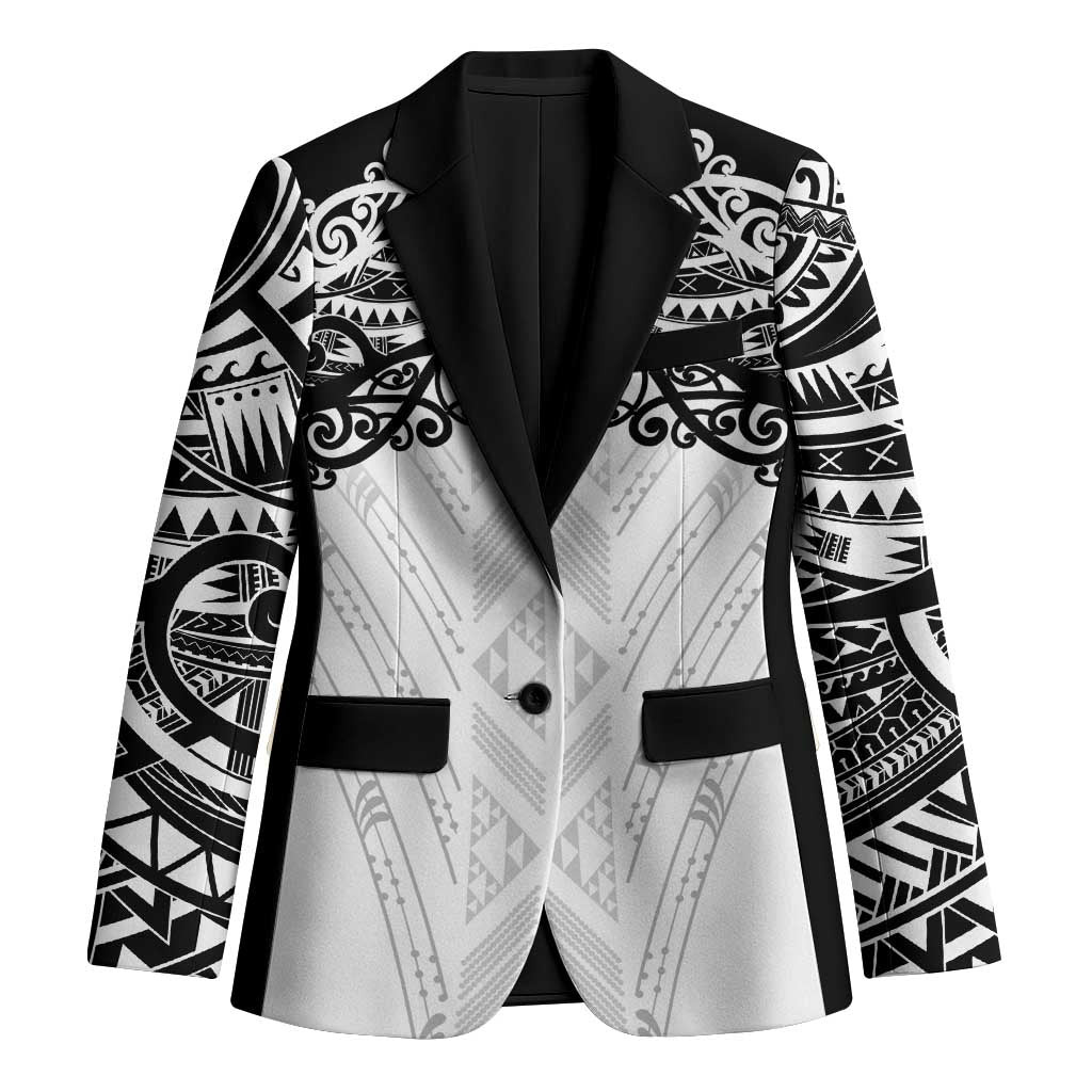 New Zealand Koru Fern Custom Blazer Simple Taniko Motif - Aussie Hoodie