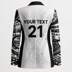 New Zealand Koru Fern Custom Blazer Simple Taniko Motif - Aussie Hoodie