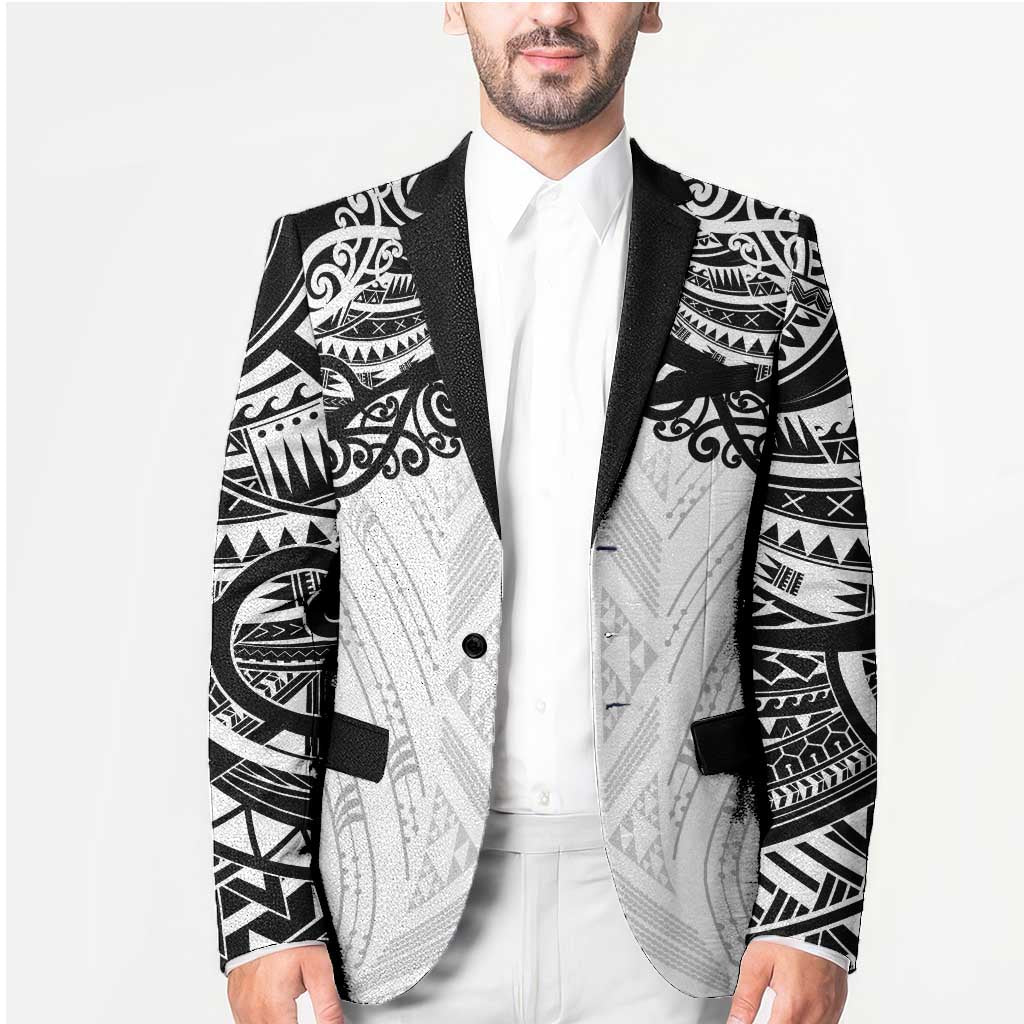 New Zealand Koru Fern Custom Blazer Simple Taniko Motif - Aussie Hoodie