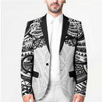 New Zealand Koru Fern Custom Blazer Simple Taniko Motif - Aussie Hoodie