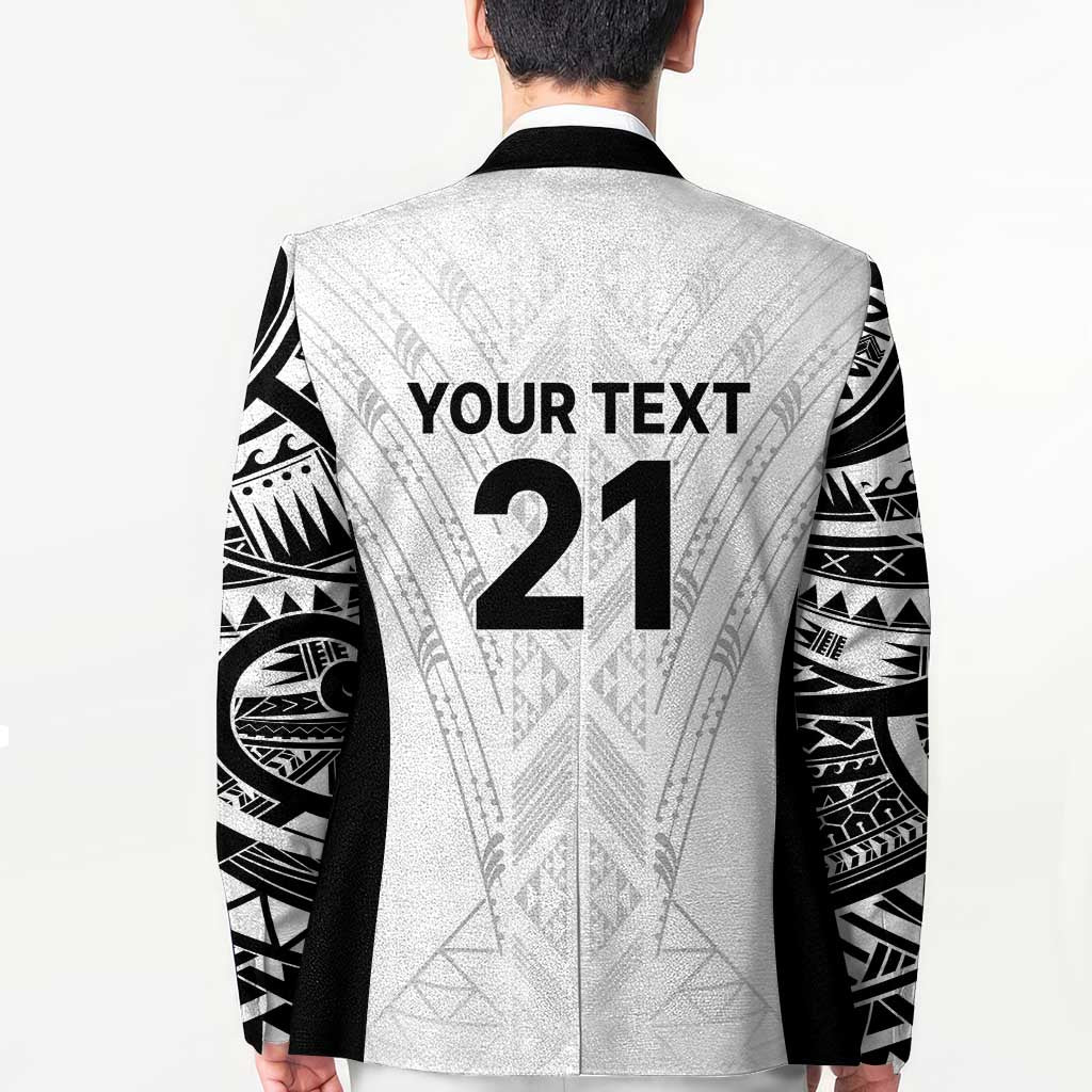 New Zealand Koru Fern Custom Blazer Simple Taniko Motif - Aussie Hoodie