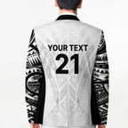 New Zealand Koru Fern Custom Blazer Simple Taniko Motif - Aussie Hoodie