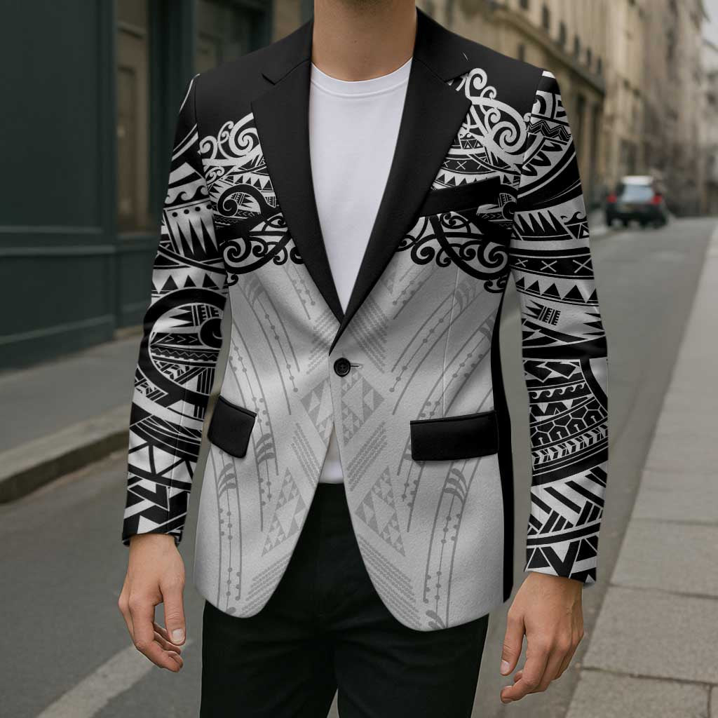 New Zealand Koru Fern Custom Blazer Simple Taniko Motif - Aussie Hoodie