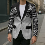 New Zealand Koru Fern Custom Blazer Simple Taniko Motif - Aussie Hoodie