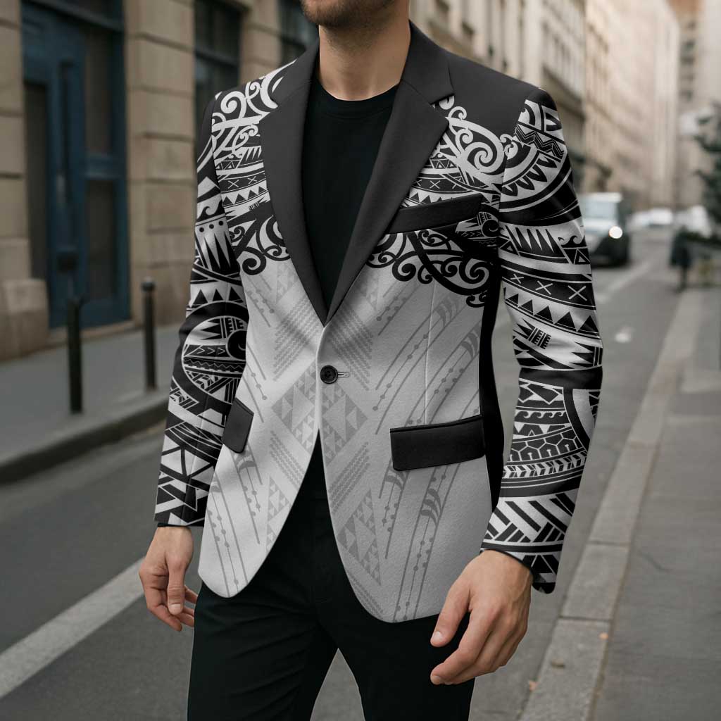 New Zealand Koru Fern Custom Blazer Simple Taniko Motif - Aussie Hoodie