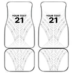 New Zealand Koru Fern Custom Car Mats Simple Taniko Motif