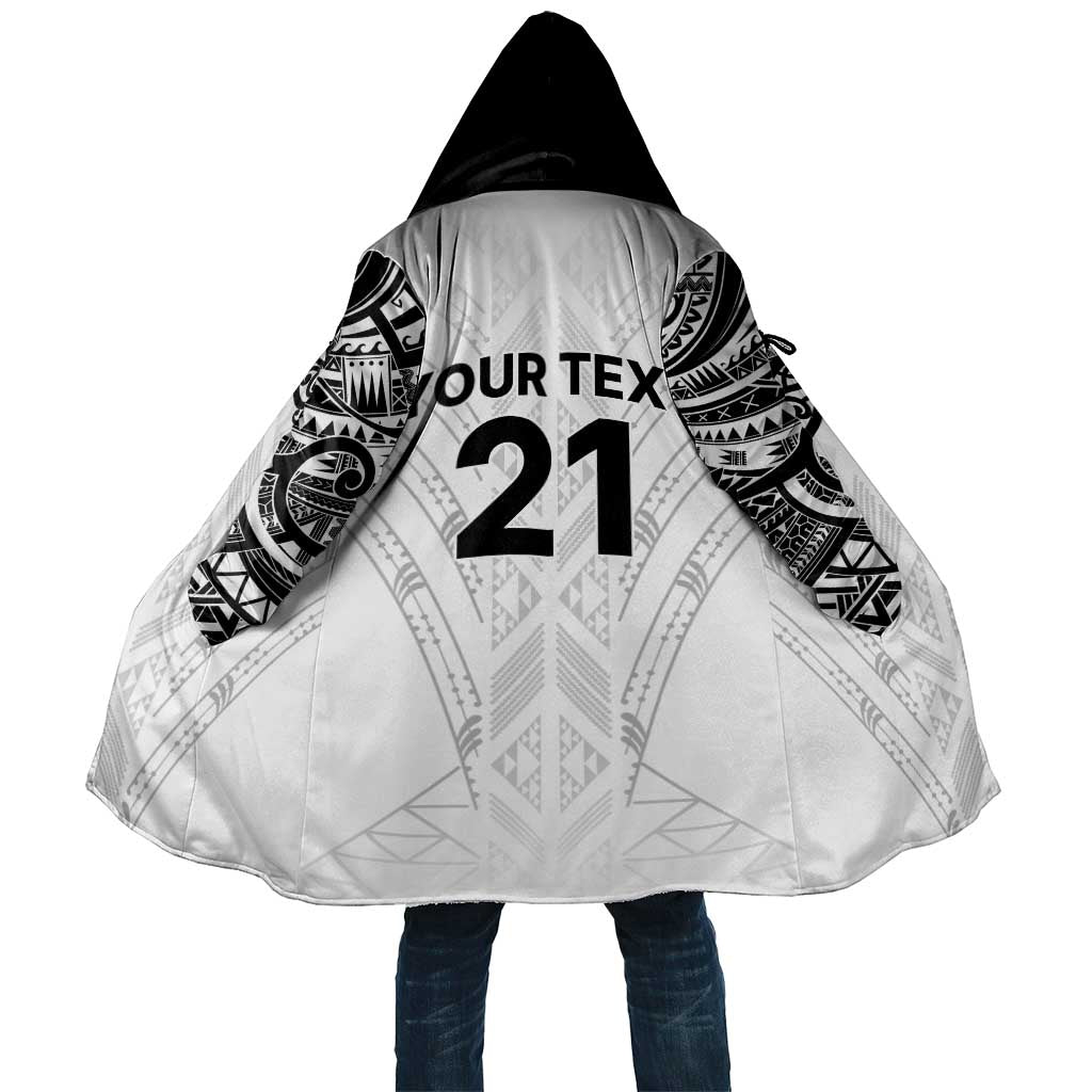 New Zealand Koru Fern Custom Cloak Simple Taniko Motif - Aussie Hoodie