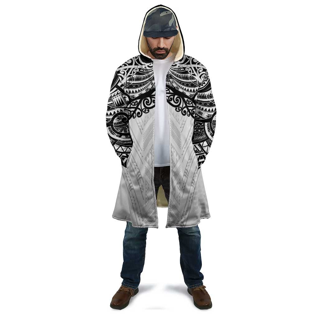 New Zealand Koru Fern Custom Cloak Simple Taniko Motif - Aussie Hoodie