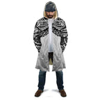 New Zealand Koru Fern Custom Cloak Simple Taniko Motif - Aussie Hoodie