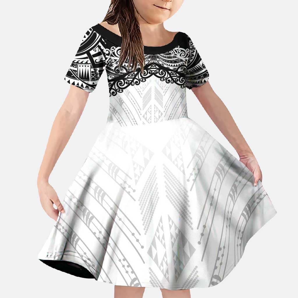 New Zealand Koru Fern Custom Family Matching Off Shoulder Maxi Dress and Hawaiian Shirt Simple Taniko Motif