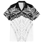 New Zealand Koru Fern Custom Family Matching Puletasi and Hawaiian Shirt Simple Taniko Motif
