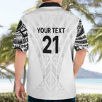New Zealand Koru Fern Custom Hawaiian Shirt Simple Taniko Motif