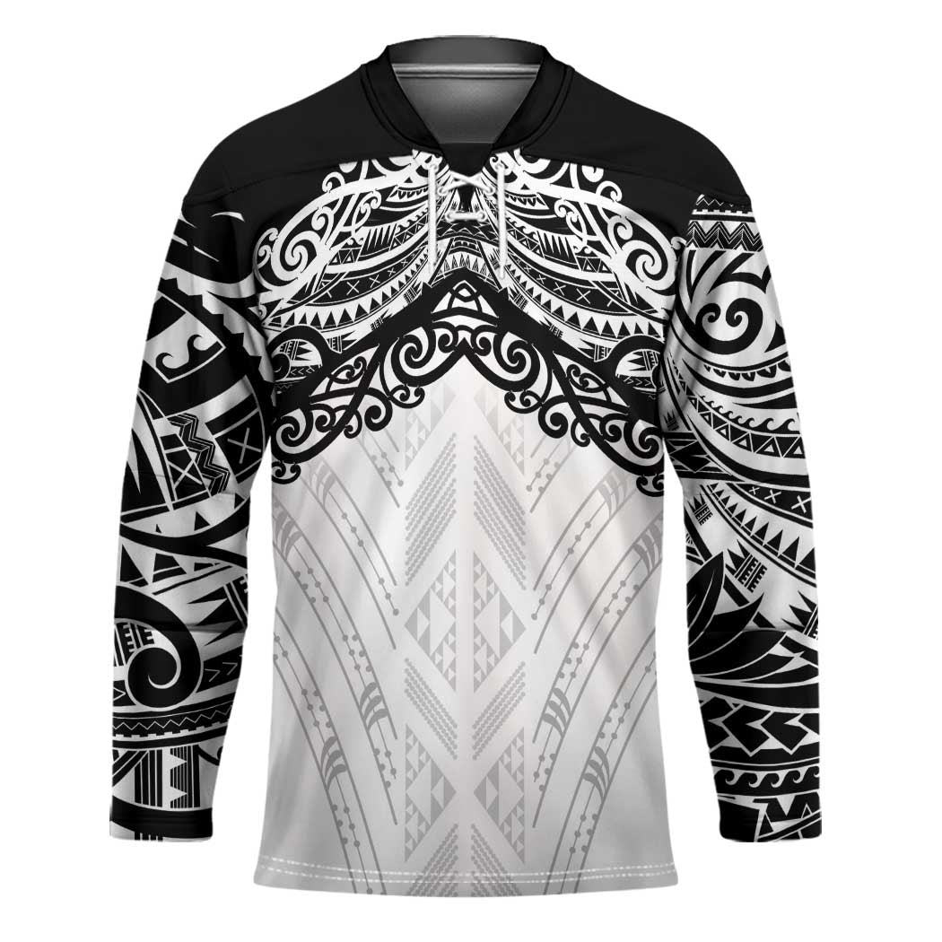 New Zealand Koru Fern Custom Hockey Jersey Simple Taniko Motif - Aussie Hoodie