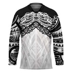 New Zealand Koru Fern Custom Hockey Jersey Simple Taniko Motif - Aussie Hoodie