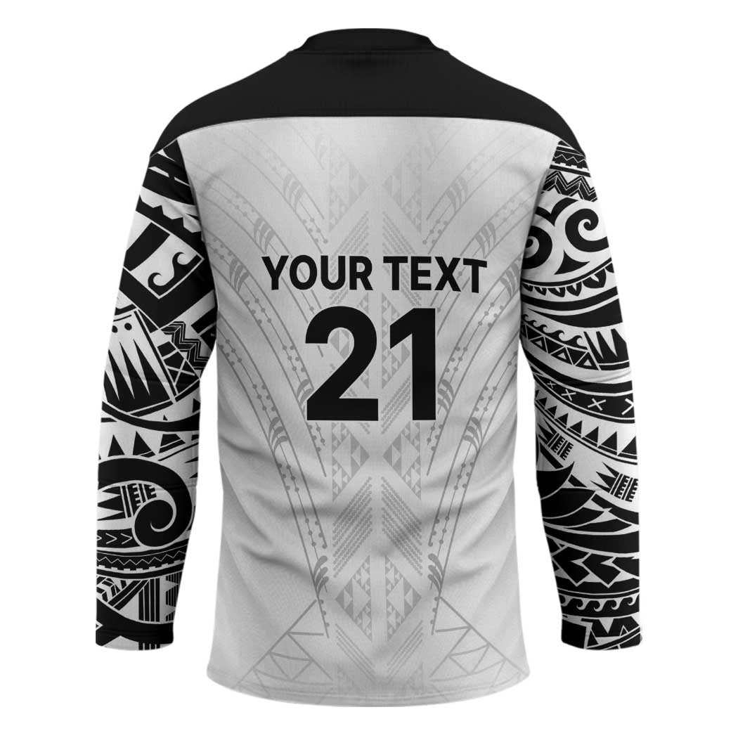 New Zealand Koru Fern Custom Hockey Jersey Simple Taniko Motif - Aussie Hoodie