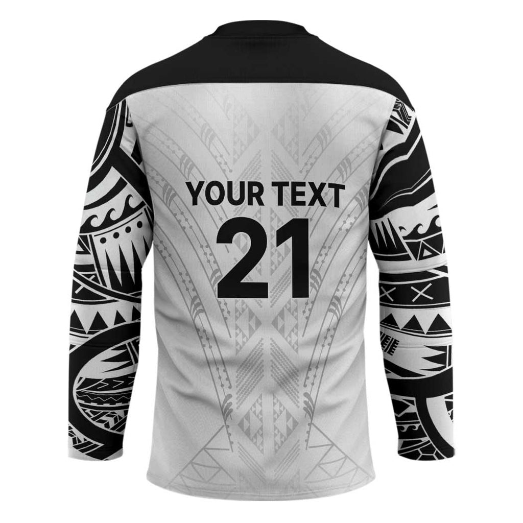 New Zealand Koru Fern Custom Hockey Jersey Simple Taniko Motif - Aussie Hoodie