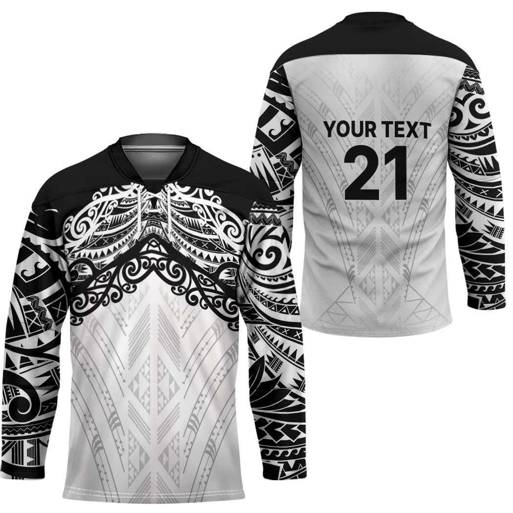 New Zealand Koru Fern Custom Hockey Jersey Simple Taniko Motif - Aussie Hoodie