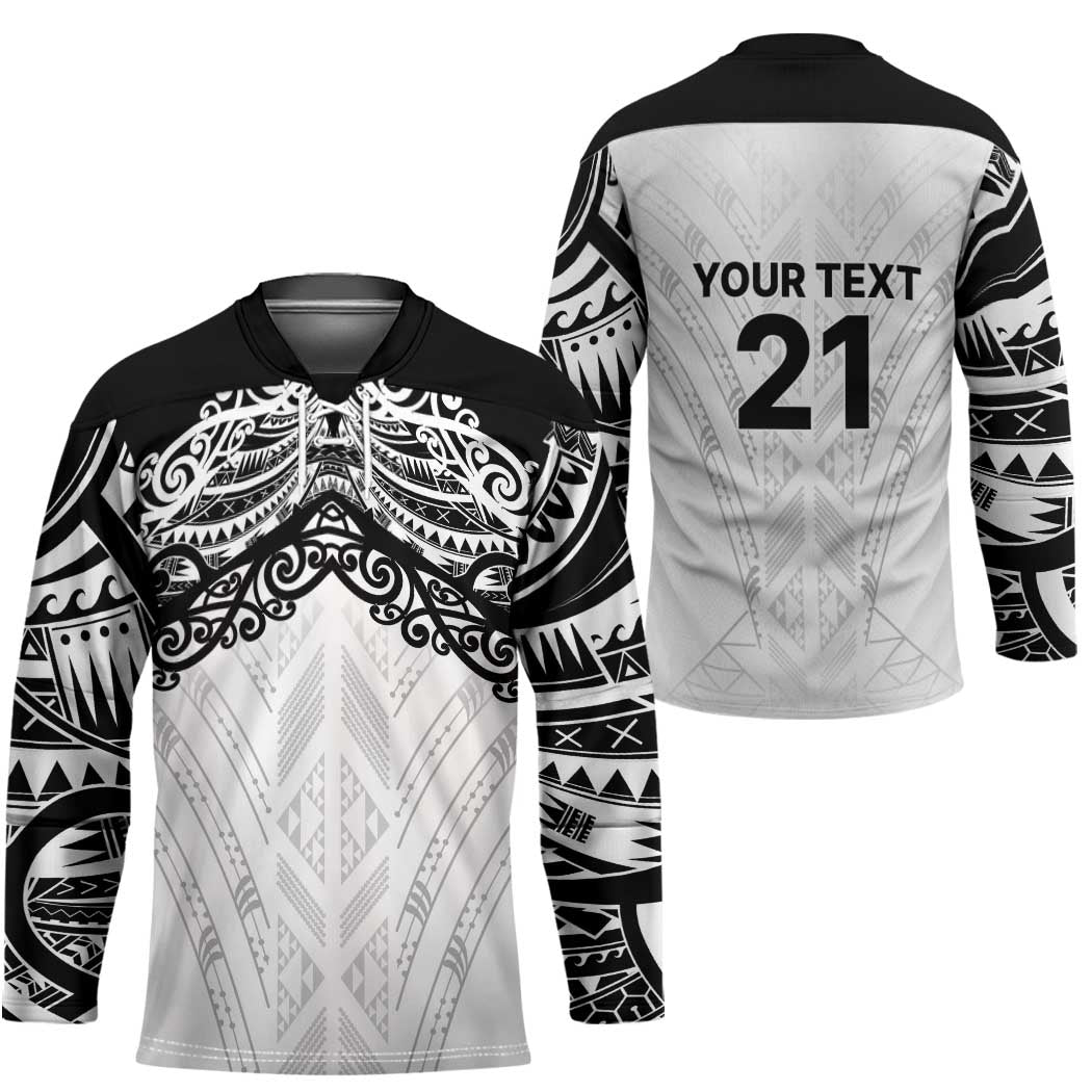New Zealand Koru Fern Custom Hockey Jersey Simple Taniko Motif - Aussie Hoodie